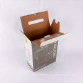 Boîtes d&#39;emballage en verre de vin carré imprimé de carton de haute qualité